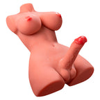XISE - SMUK LADY BOY KVINDELIG TORSO MED DILDO MED VIBRATION OG STYK 49 CM