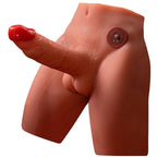 XISE - JASON REALISTISK DILDO-MASTURBATOR MED STØV OG VIBRATION 17 CM