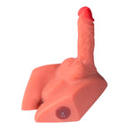 XISE - MICHAEL REALISTISK DILDO OG ANUSMASTURBATOR MED STØV 15 CM