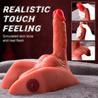 XISE - MICHAEL REALISTISK DILDO OG ANUSMASTURBATOR MED STØV 15 CM