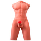 XISE - JASON HALVKROP REALISTISK MANDLIG TORSO MED SKUD OG VIBRATION 55 CM