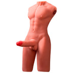 XISE - JASON HALVKROP REALISTISK MANDLIG TORSO MED SKUD OG VIBRATION 55 CM