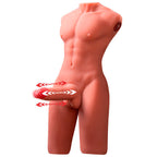XISE - JASON HALVKROP REALISTISK MANDLIG TORSO MED SKUD OG VIBRATION 55 CM