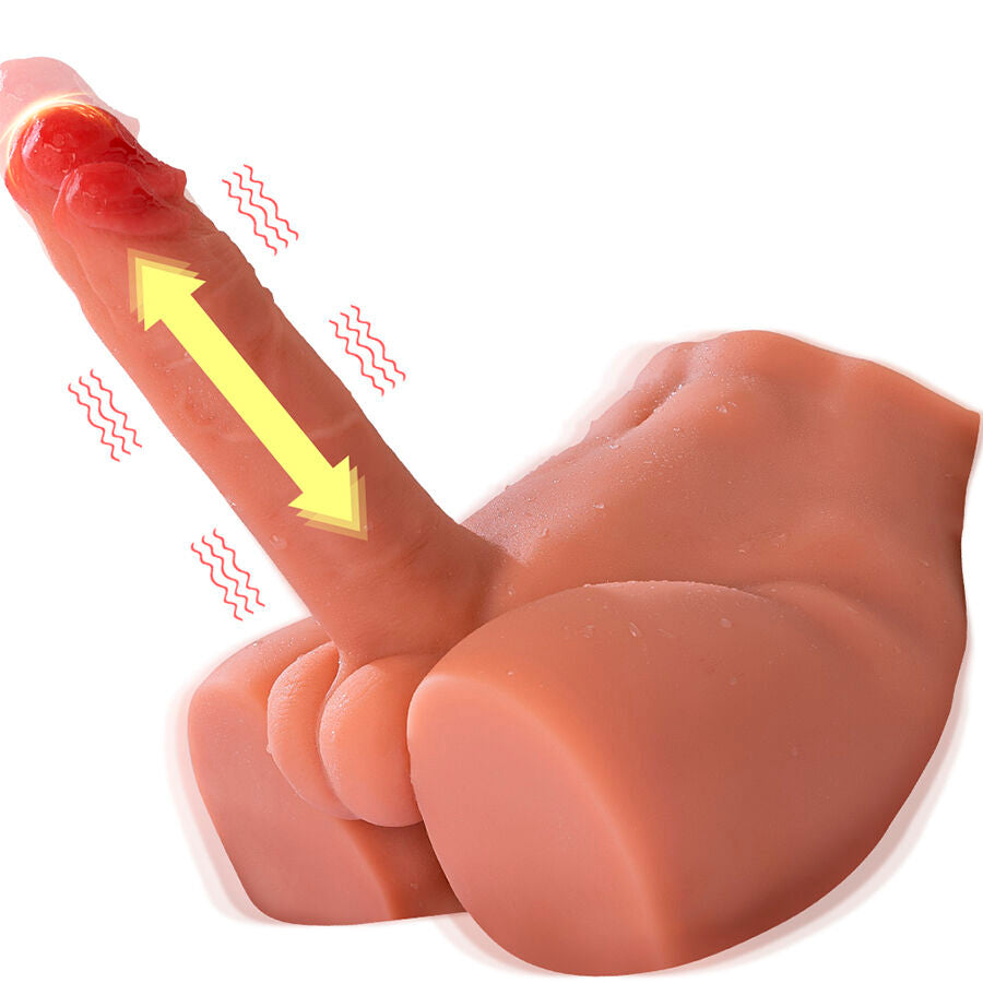 XISE - PEEL DILDO RØV REALISTISK DILDO MASTURBATOR FORRESTE POSITION MED STYK 17,5 CM