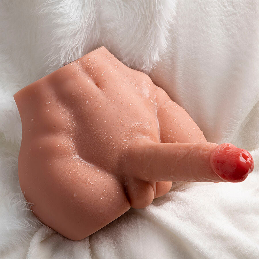XISE - PEEL DILDO RØV REALISTISK DILDO MASTURBATOR FORRESTE POSITION MED STYK 17,5 CM