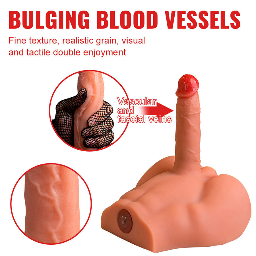 XISE - PEEL DILDO RØV REALISTISK DILDO MASTURBATOR FORRESTE POSITION MED STYK 17,5 CM