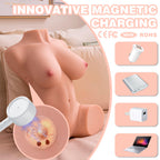 XISE - DANIA THRUSTING REALISTISK VIBRERENDE KVINDELIG TORSO 52 CM