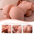 XISE - DANIA THRUSTING REALISTISK VIBRERENDE KVINDELIG TORSO 52 CM