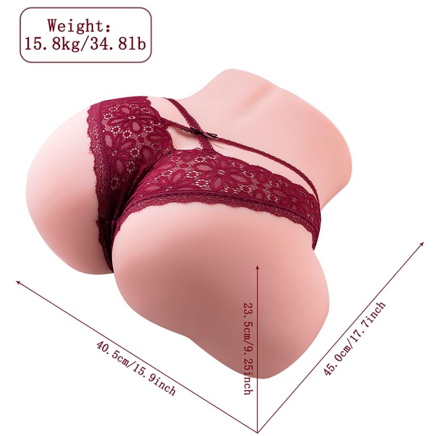 XISE - MARISA MULTIPOSITION REALISTISK VAGINA MASTURBATOR MED STØV