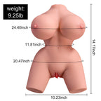 XISE - FRIEDA REALISTISK KVINDETORSO MED VIBRATION 36 CM