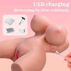 XISE - FRIEDA REALISTISK KVINDETORSO MED VIBRATION 36 CM
