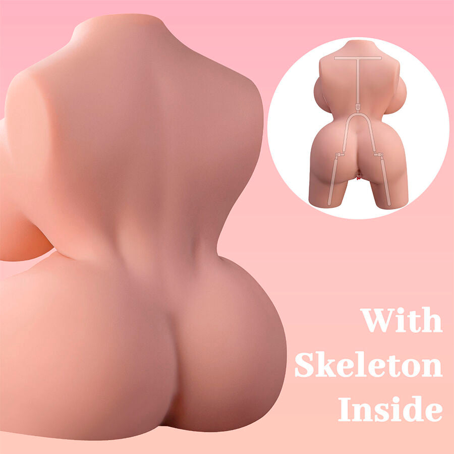 XISE - FRIEDA REALISTISK KVINDETORSO MED VIBRATION 36 CM