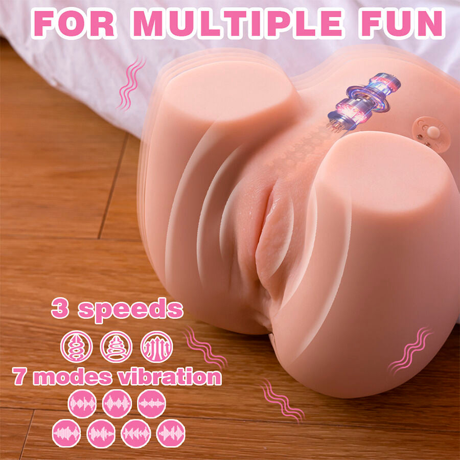 XISE - CONNIE BACK MASTURBATOR VAGINA OG ANUS REALISTISK MULTIPOSITION MED VIBRATION