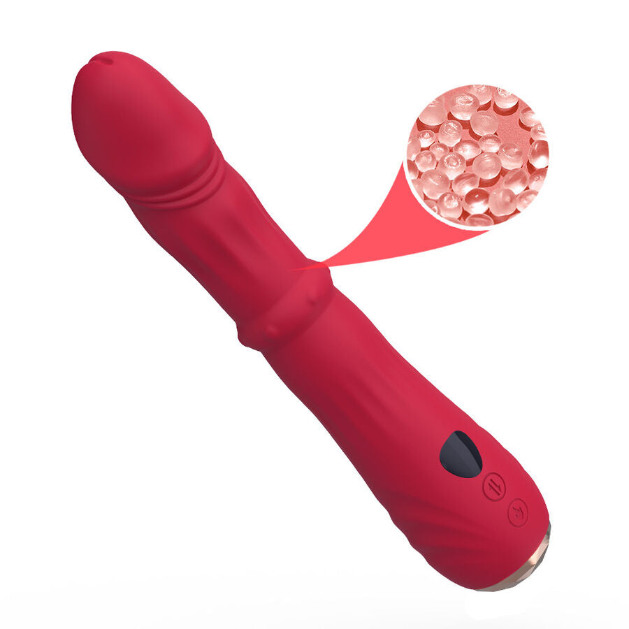 ARMONY - TERMOJUSTERBAR POINT A STIMULATOR VIBRATOR DILDO RØD