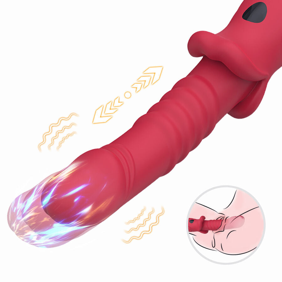 ARMONY - POINT A STIMULERENDE VIBRATOR DILDO RØD
