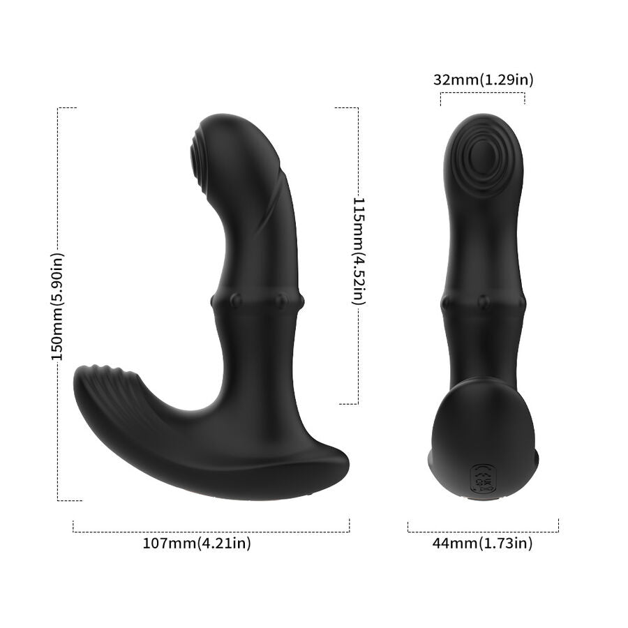 ARMONY - ANAL PROSTATAVIBRATOR FJERNBETJENING SORT