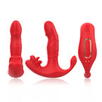 ARMONY - ANALVIBRATOR TRUSSER C OG G-PUNKT STIMULATOR FJERNBETJENING RØD