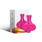 ARMONY - KANINFORMET VIBRATION MAGNETISKE BRØDVORTEKLEMMER PINK
