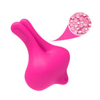 ARMONY - KANINFORMET VIBRATION MAGNETISKE BRØDVORTEKLEMMER PINK