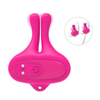 ARMONY - KANINFORMET VIBRATION MAGNETISKE BRØDVORTEKLEMMER PINK