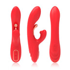 ARMONY - G-PUNKT OG KLITORIS STIMULATOR VIBRATOR MED OSCILLERENDE TUNGE RØD