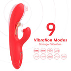ARMONY - G-PUNKT OG KLITORIS STIMULATOR VIBRATOR MED OSCILLERENDE TUNGE RØD