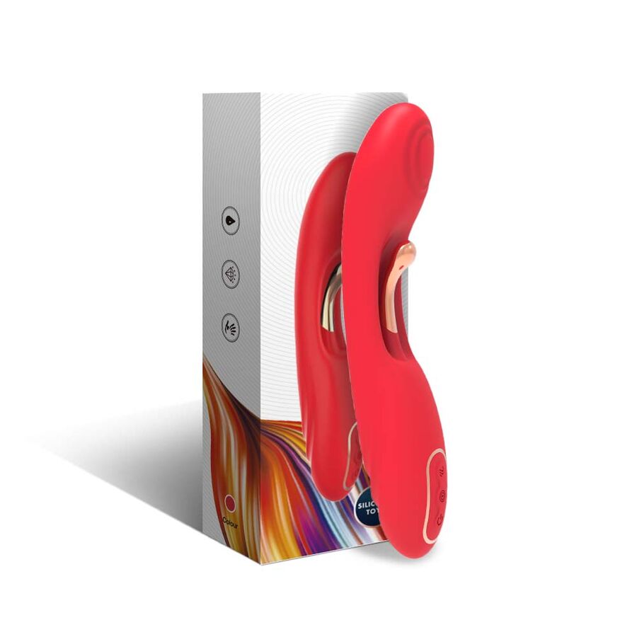 ARMONY - VIBRATOR MED OSCILLERENDE TUNGE RØD