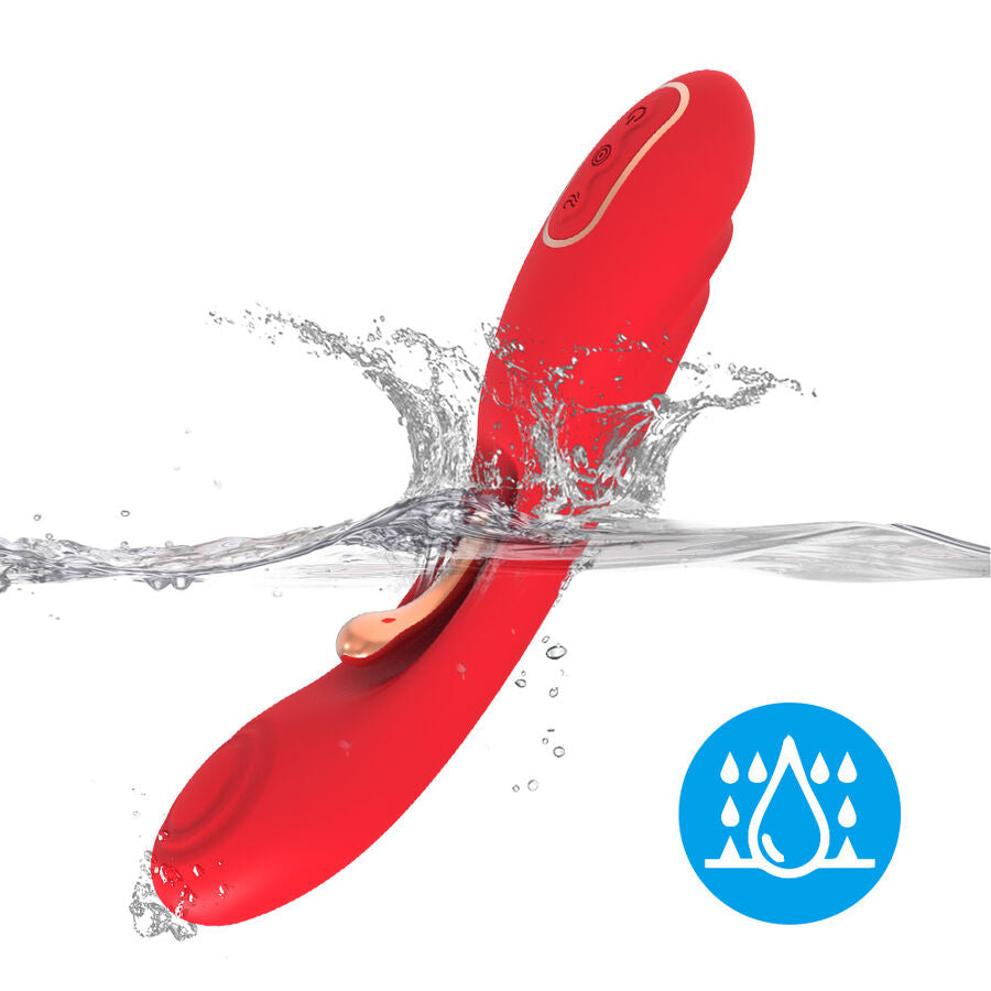 ARMONY - VIBRATOR MED OSCILLERENDE TUNGE RØD
