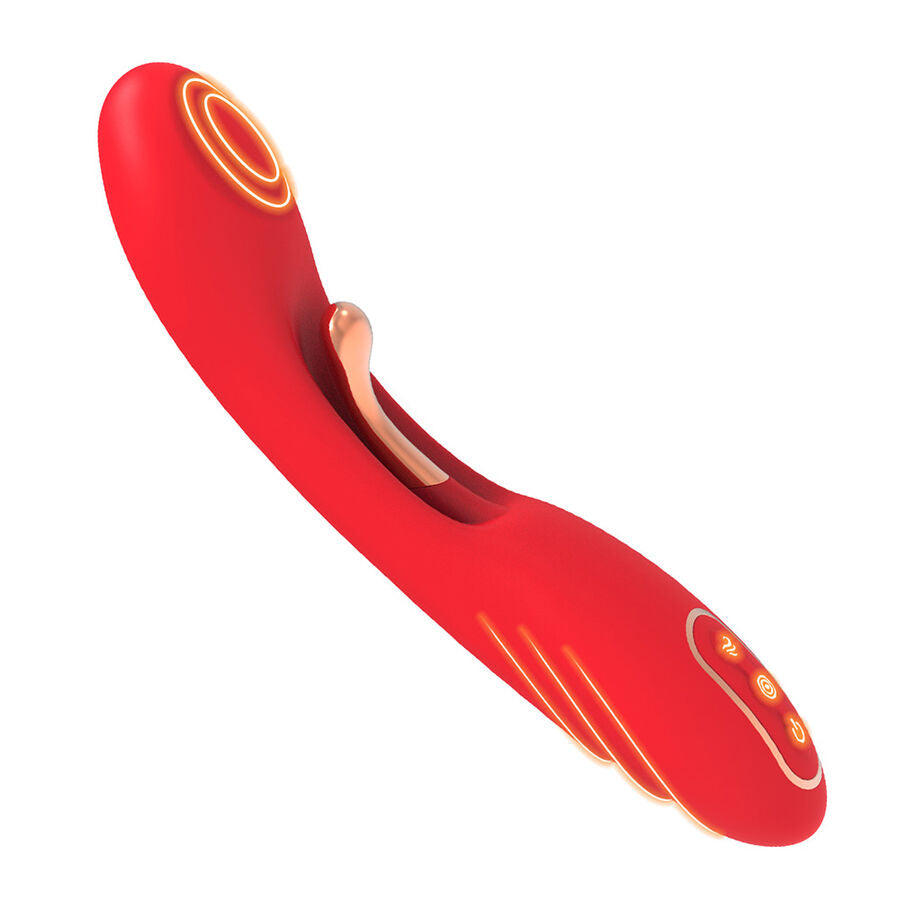 ARMONY - VIBRATOR MED OSCILLERENDE TUNGE RØD