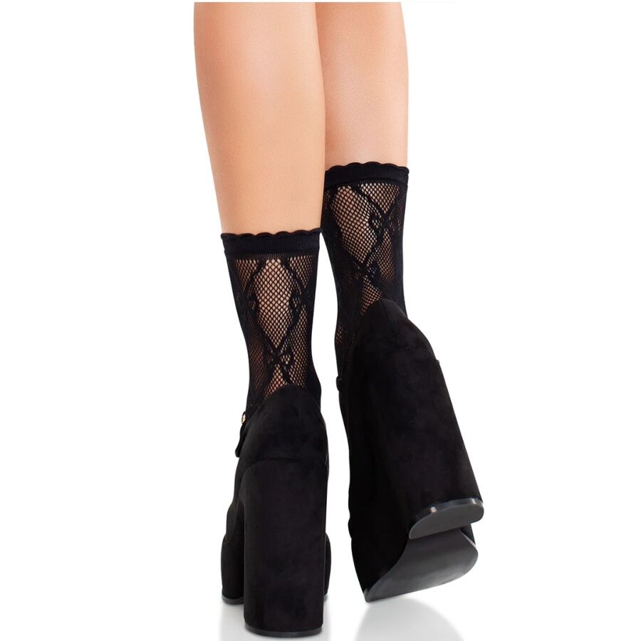 LEG AVENUE - SORTE BLONDE SLØFFE BLONDE SOKKER