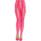 LEG AVENUE - STROPLØSE OG SØMLØSE UGENNEMSIGELIGE STRØMPESTRØMPER I NEON PINK