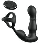 ANAL FANTASY ELITE COLLECTION - VIBRERENDE ANALRING OG MASSAGEAPPARAT MED FJERNBETJENING