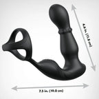 ANAL FANTASY ELITE COLLECTION - VIBRERENDE ANALRING OG MASSAGEAPPARAT MED FJERNBETJENING