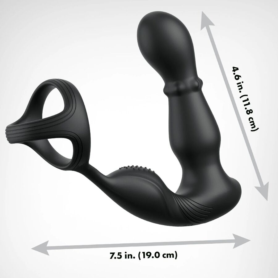 ANAL FANTASY ELITE COLLECTION - VIBRERENDE ANALRING OG MASSAGEAPPARAT MED FJERNBETJENING
