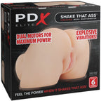 PDX ELITE - RYS DEN RØV REALISTISK VAGINA OG ANUS MASURBATTOR MED VIBRATION