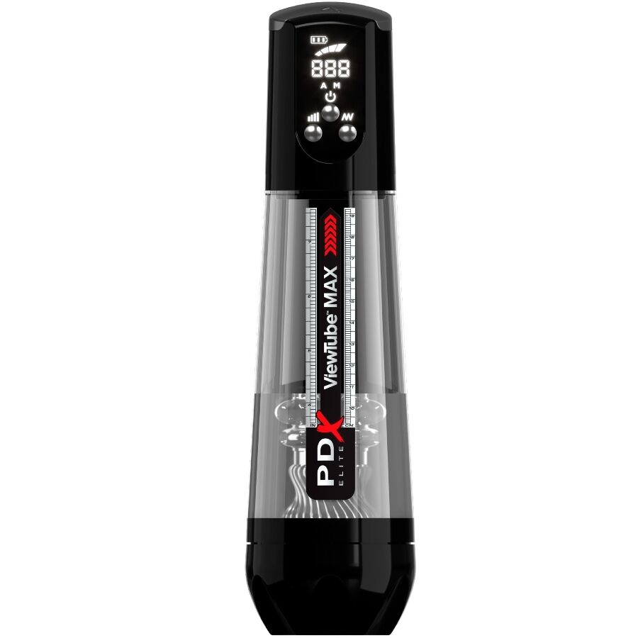PDX ELITE - VIEWTUBE MAX VIEW AUTOMATISK MANUBILSEKUMMEL MED TRANSPARENT SUGNING