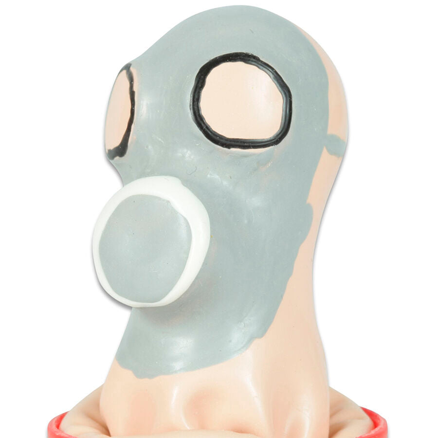KONDOMERI - HÅNDMALEDE NYHEDSKONDOMER GASMASK