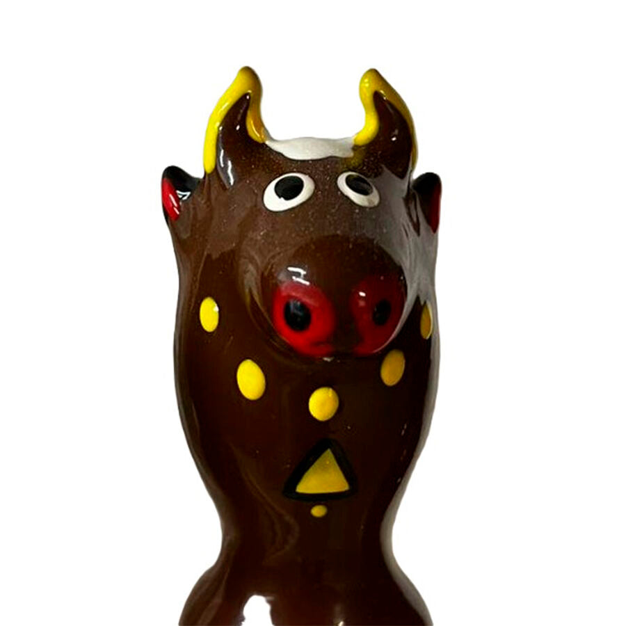 KONDOMERI - HÅNDMALEDE NYHEDSKONDOMER BULL BLACK MODEL 2