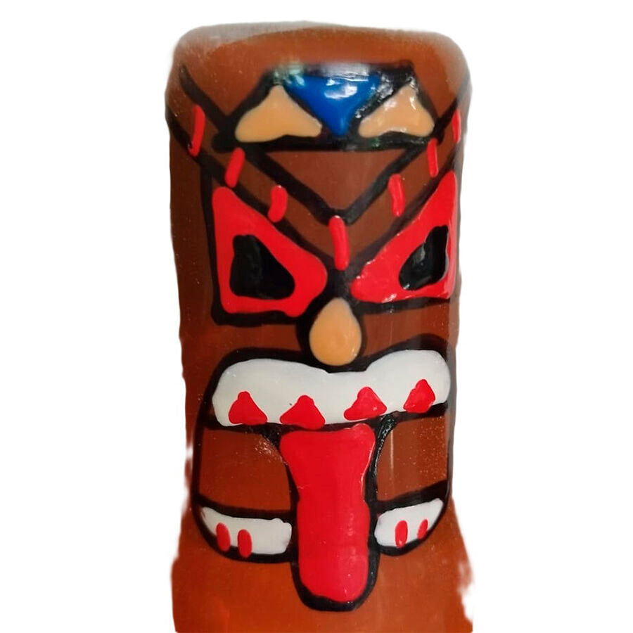 KONDOMERI - HÅNDMALEDE NYHEDSKONDOMER TIKI TOTEM-01