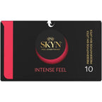 SKYN - INTENS FØLELSE TEKSTURERET KONDOM MED BØLGEDESIGN 10 STK.