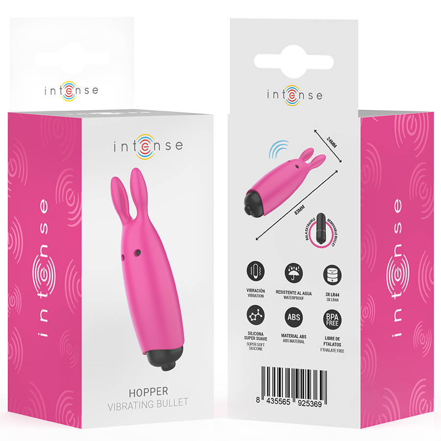 INTENSE - HOPPER PINK VIBRERENDE KUGLET 8,3 X 2,4 CM