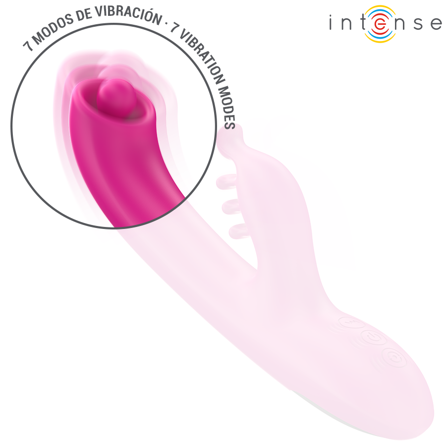 INTENSE - CHRISTINA MULTIFUNKTIONS KANINVIBRATOR 22,5 CM LYSE