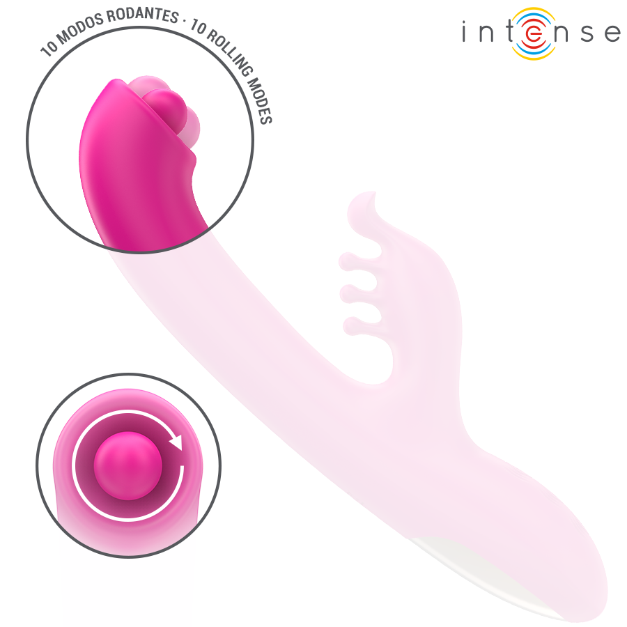 INTENSE - CHRISTINA MULTIFUNKTIONS KANINVIBRATOR 22,5 CM LYSE