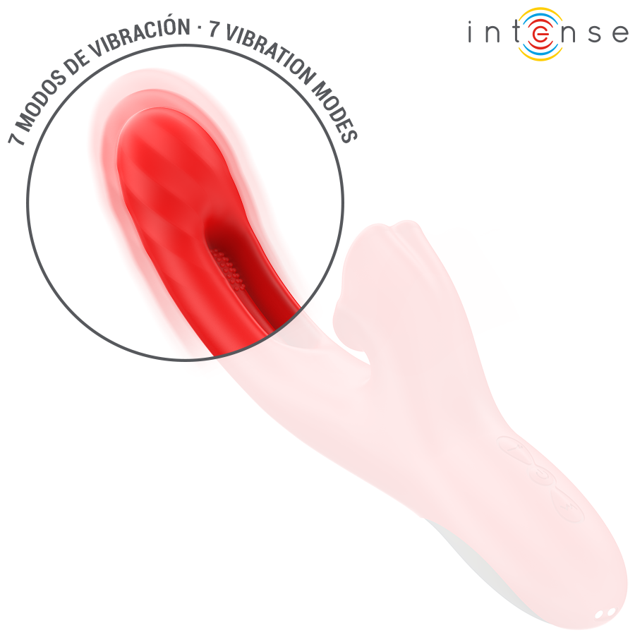 INTENSE - JESSICA MULTIFUNKTIONSVIBRATOR KLITORISSTIMULATION 24,8 CM RØD