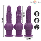 INTENSE - TATUM MULTIFUNKTIONSVIBRATOR MED OP- OG NEDVIBRATION 24 CM LILLA