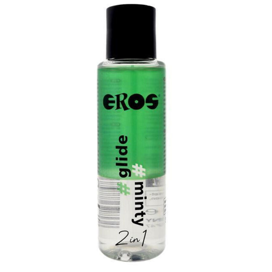EROS - "2 I 1" GLIDE MINTY SILIKONEBASERET GLIDEMIDDEL 100 ML