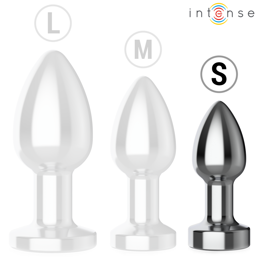INTENSE - ANALPLUG 10 VIBRATIONER METAL MED FJERNBETJENING