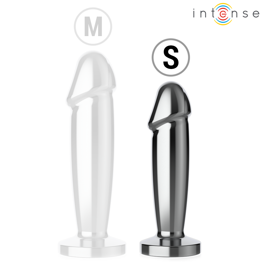 INTENSE - ANALPLUG 10 VIBRATIONER METALDILDO MED FJERNBETJENING