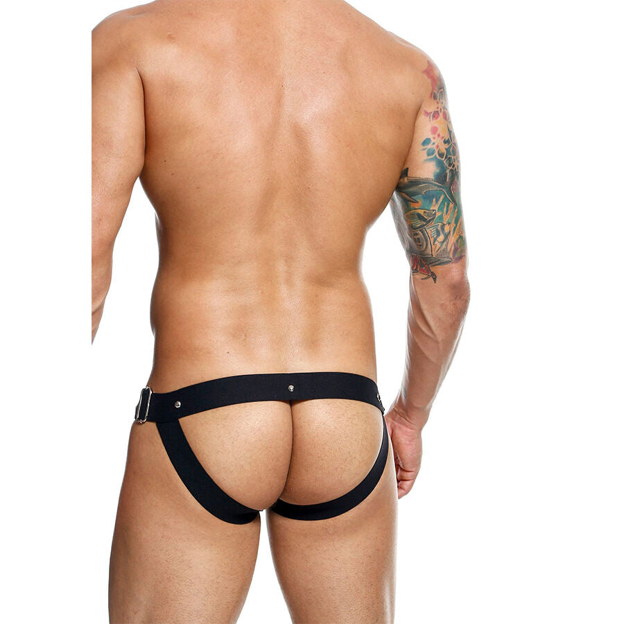 MOB - DNGEON JOCKSTRAP SORT TRYK ÉN STØRRELSE