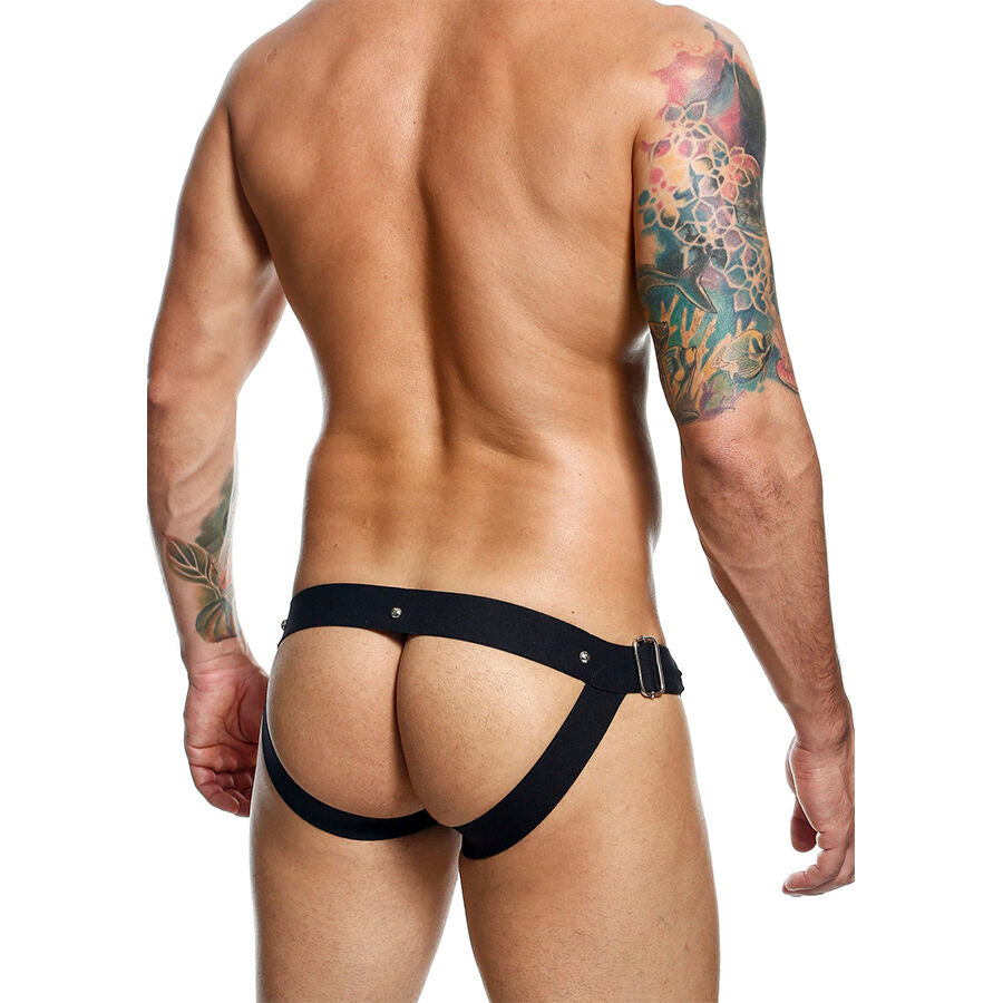 MOB - DNGEON JOCKSTRAP SORT TRYK ÉN STØRRELSE